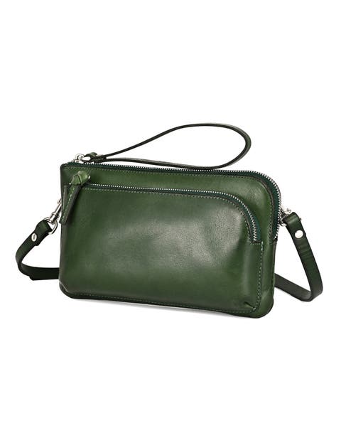 Dahlia Genuine Leather Compact Convertible Crossbody