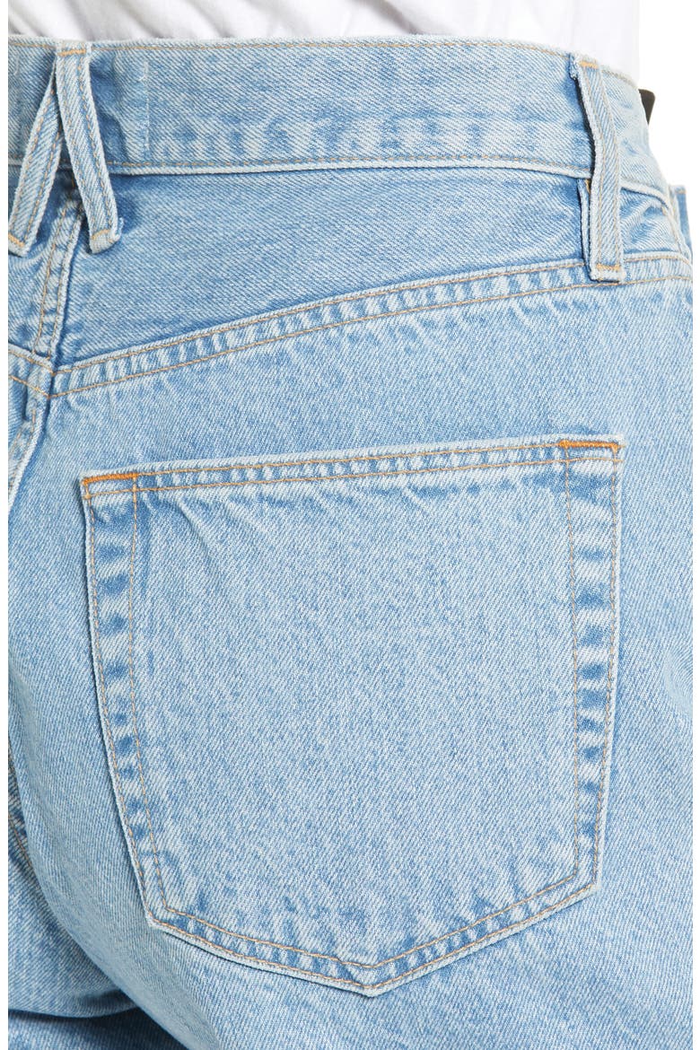 Walker High Waist Denim Shorts, Alternate, color, CLEAR SKIES