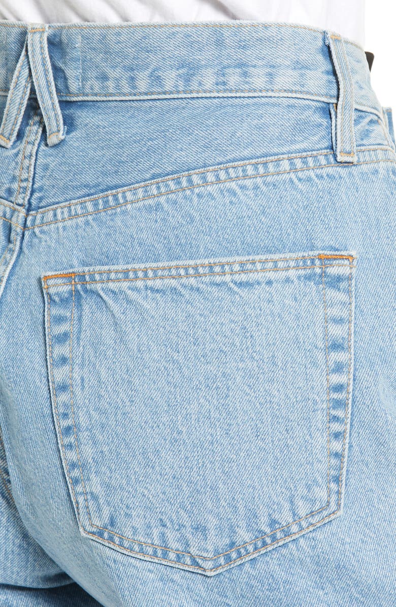 SLVRLAKE Walker High Waist Denim Shorts, Alternate, color, Clear Skies