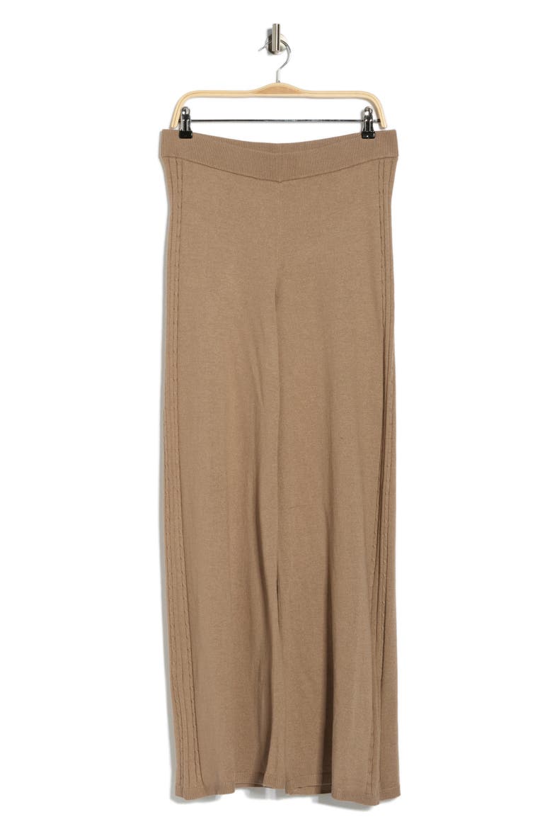 Emily Cable Knit Pants, Alternate, color, TOAST