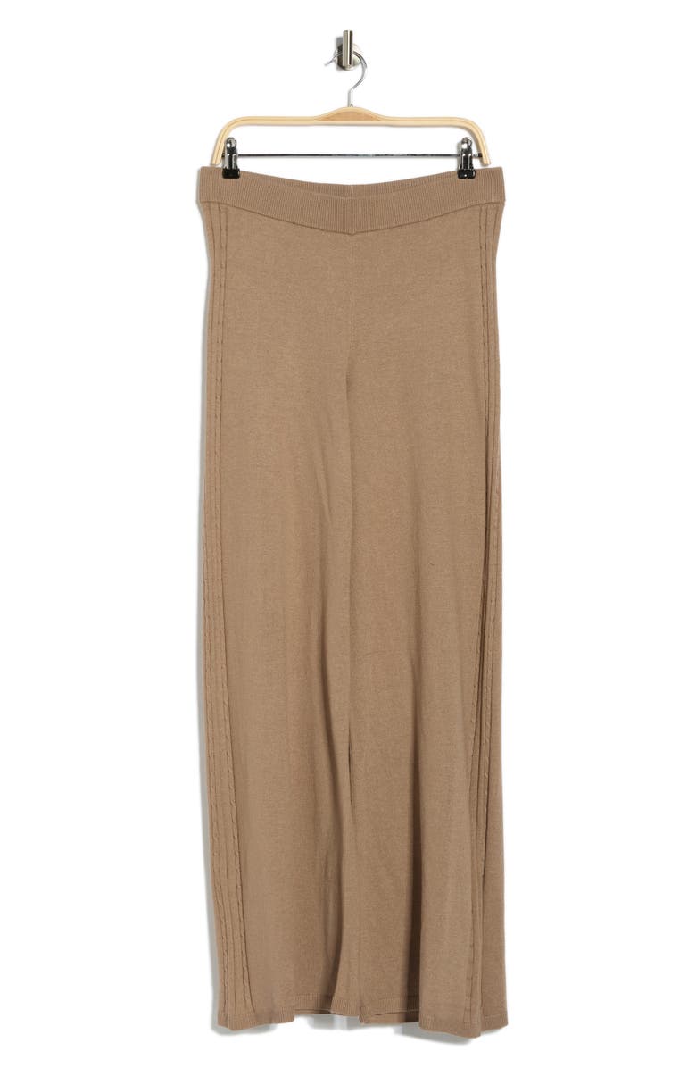 Splendid Emily Cable Knit Pants, Alternate, color, Toast Brown