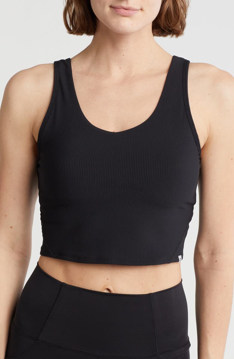 MARIKA Cate Ribbed Longline Sports Bra, Main, color,