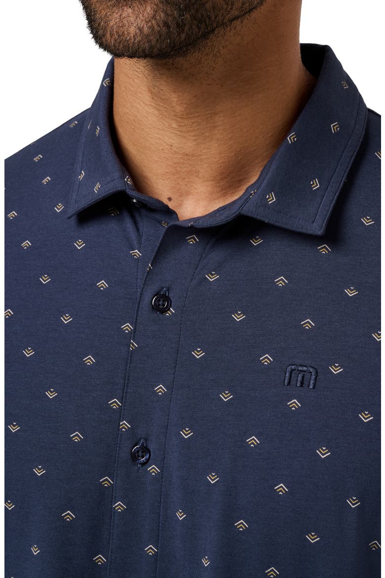 Comfortknit Geo Short Sleeve Button-Up Shirt, Alternate, color, TOTAL ECLIPSE