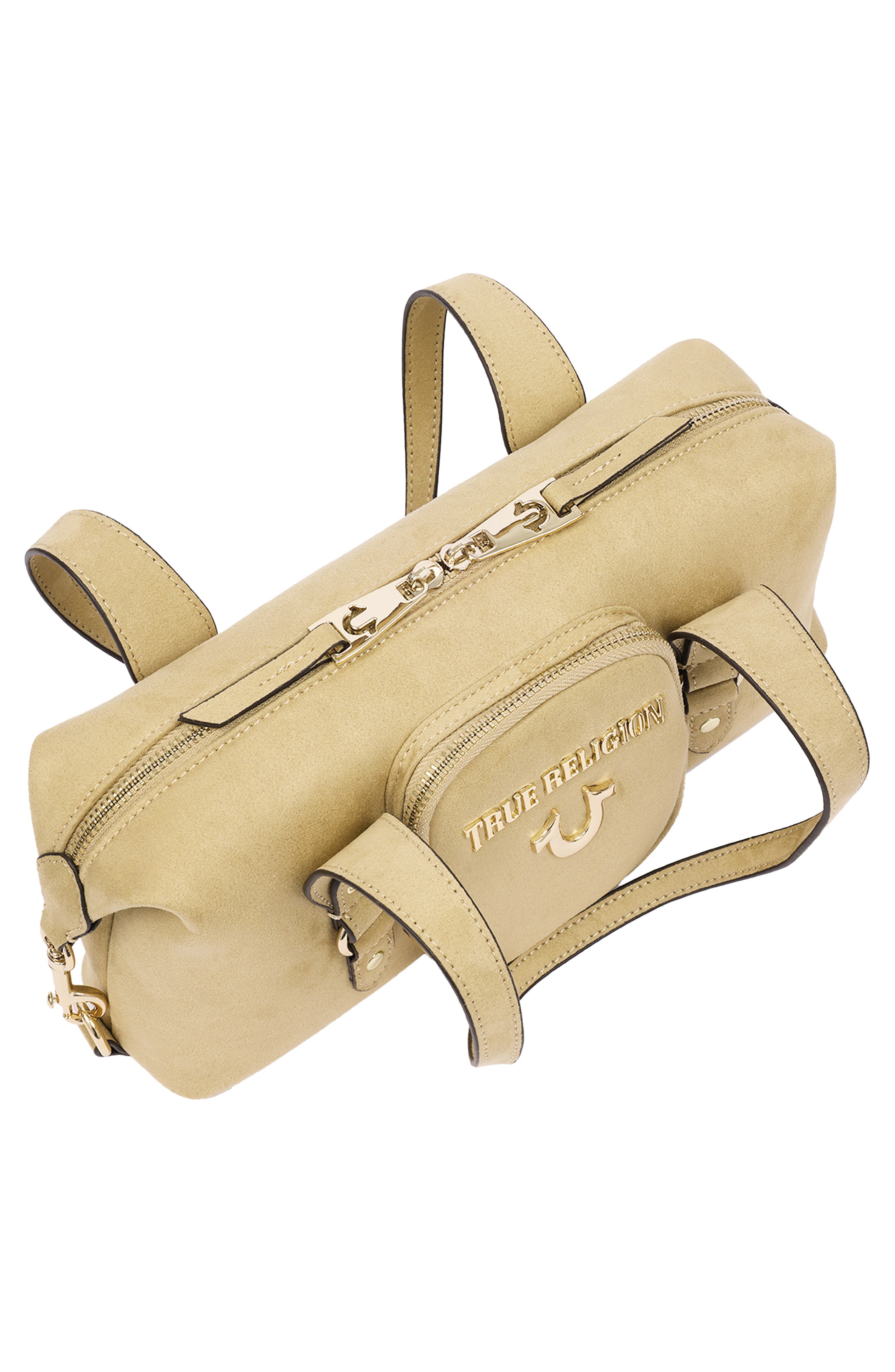 East/West Horseshoe Satchel Bag, Alternate, color, TAN