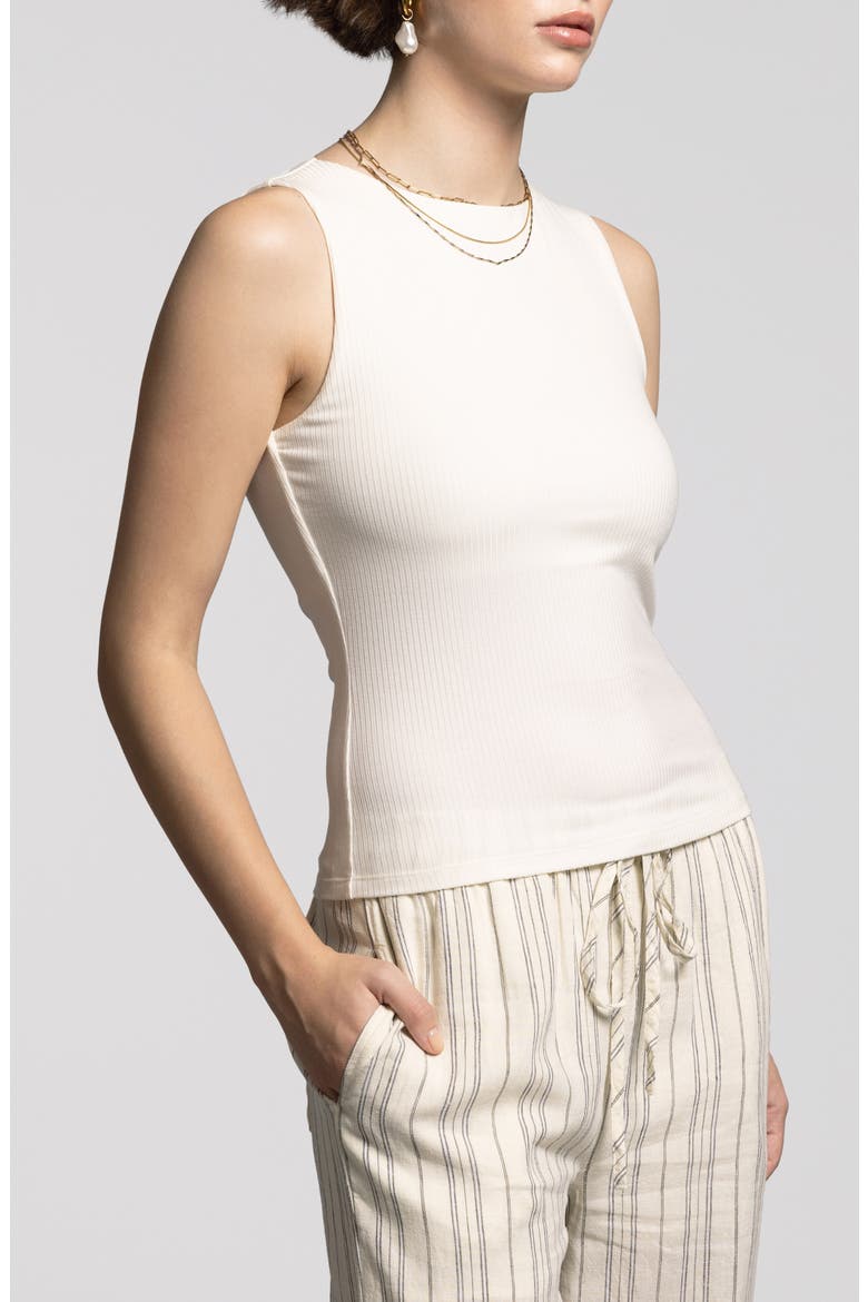Britton Ribbed Tank, Alternate, color, BLANC