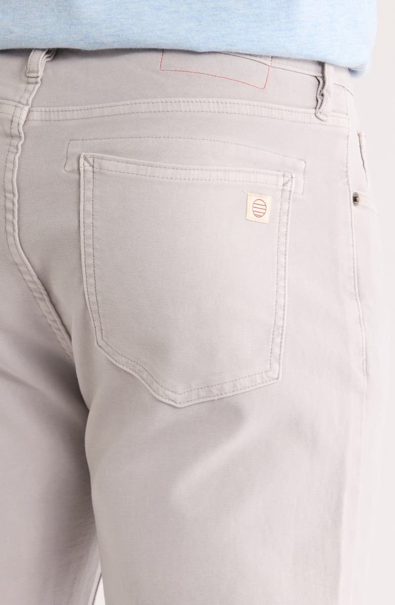 Marine Layer Flex Slim Straight Leg Stretch Twill Pants, Alternate, color, Light Grey