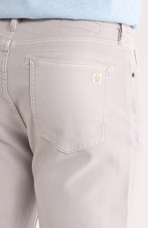 Marine Layer Flex Slim Straight Leg Stretch Twill Pants In Gray