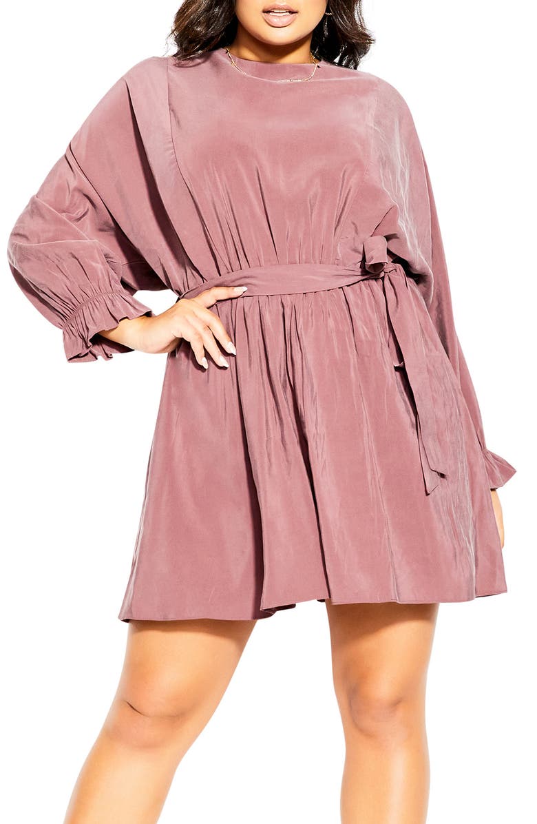 City Chic Romanticize Belted Tunic, Main, color,