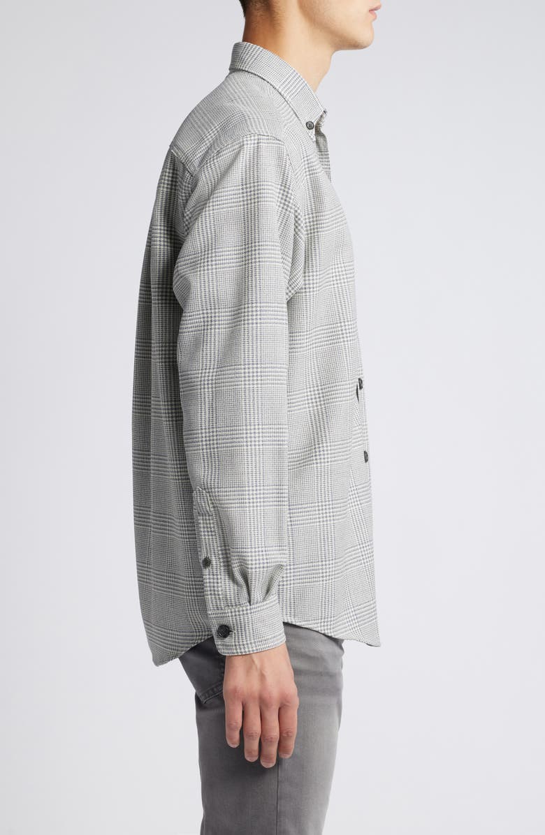 BOSS Olly Glen Plaid Wool Button-Down Shirt, Alternate, color, 