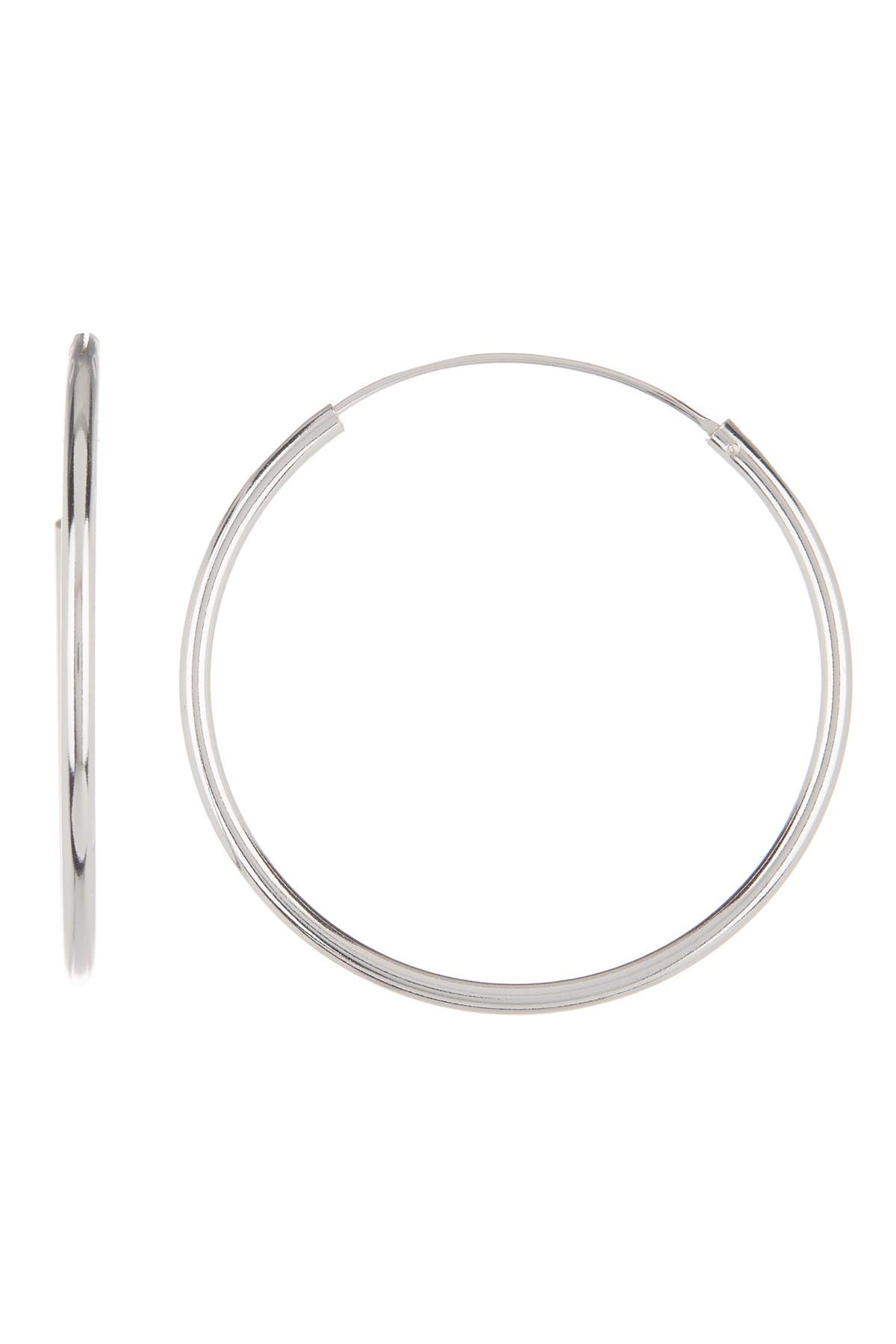 Argento Vivo Sterling Silver Endless Hoop Earrings