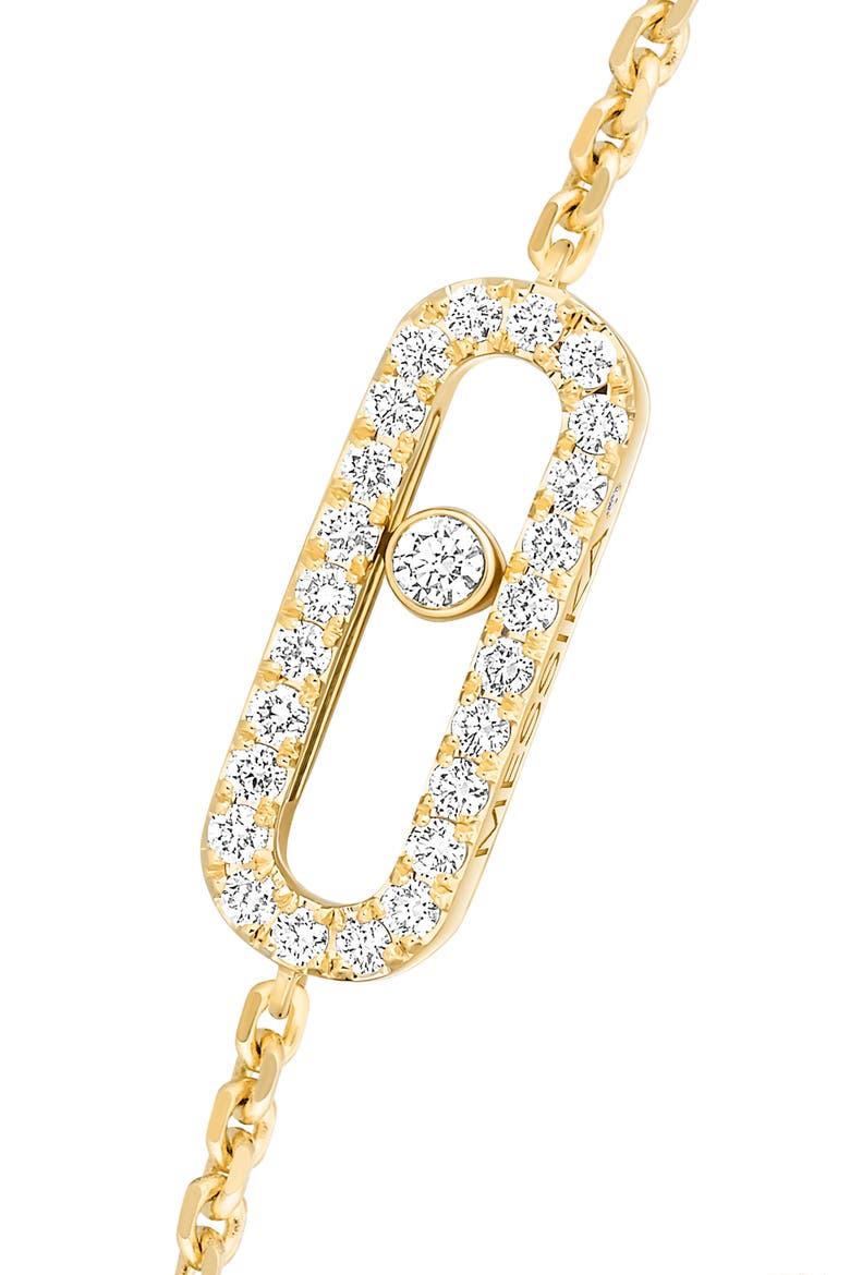 Move Uno Pavé Diamond Bracelet, Alternate, color, YELLOW GOLD