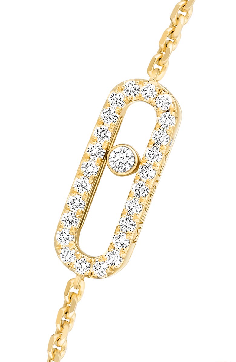 Messika Move Uno Pavé Diamond Bracelet, Alternate, color, 