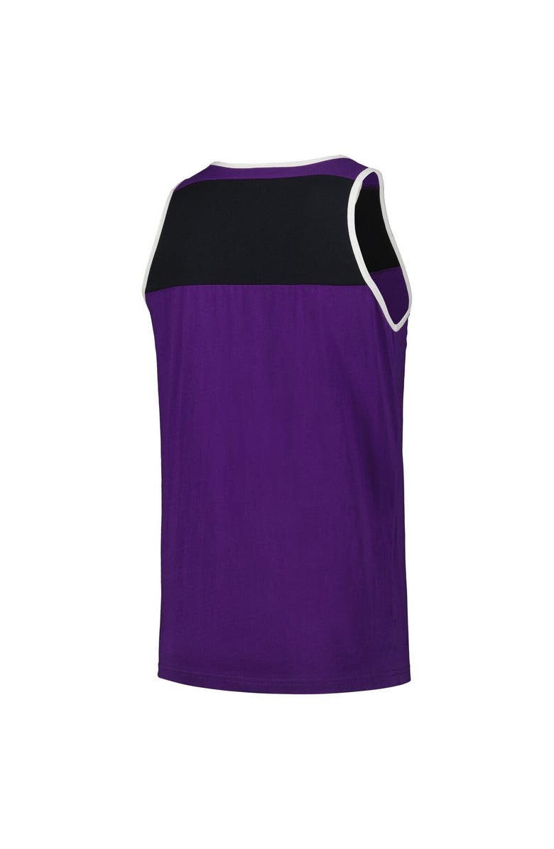 Mitchell & Ness Men's Mitchell & Ness Purple/Black Minnesota Vikings  Heritage Colorblock Tank Top, Alternate, color, 