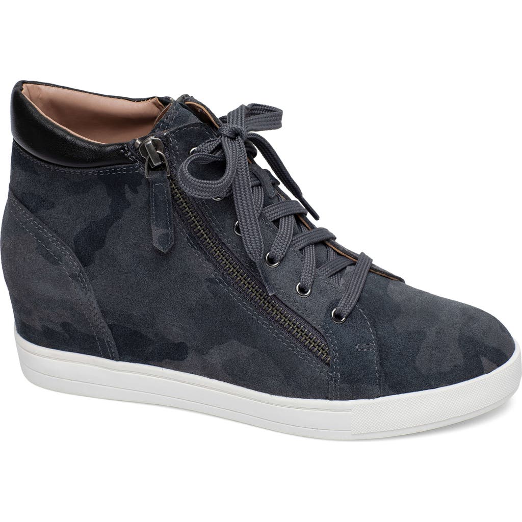Linea Paolo Gaines Hidden Wedge Sneaker In Blue