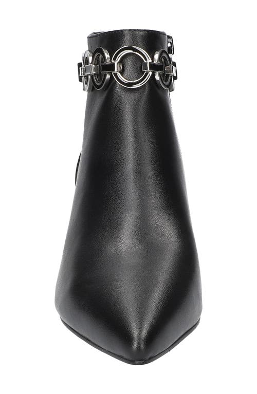 Easy Street Jinx Pointed Toe Kitten Heel Bootie In Black