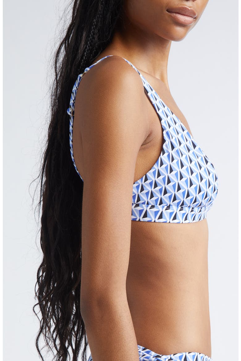 Arena Beachwear Print Bikini Top, Alternate, color, CORNFLOWER BLUE