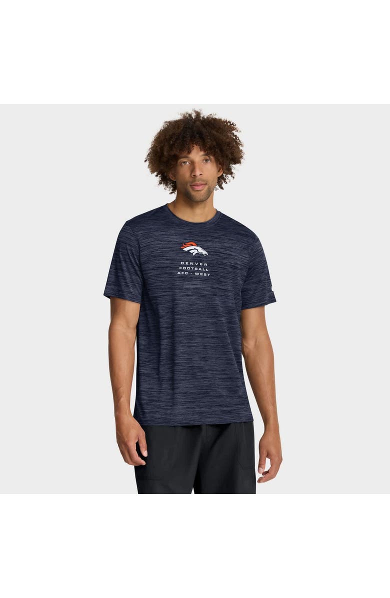 Nike Men's Nike Navy Denver Broncos Velocity Ball Carrier Dri-FIT T-Shirt, Main, color, Navy