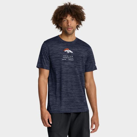 Men's Nike Navy Denver Broncos Velocity Ball Carrier Dri-FIT T-Shirt