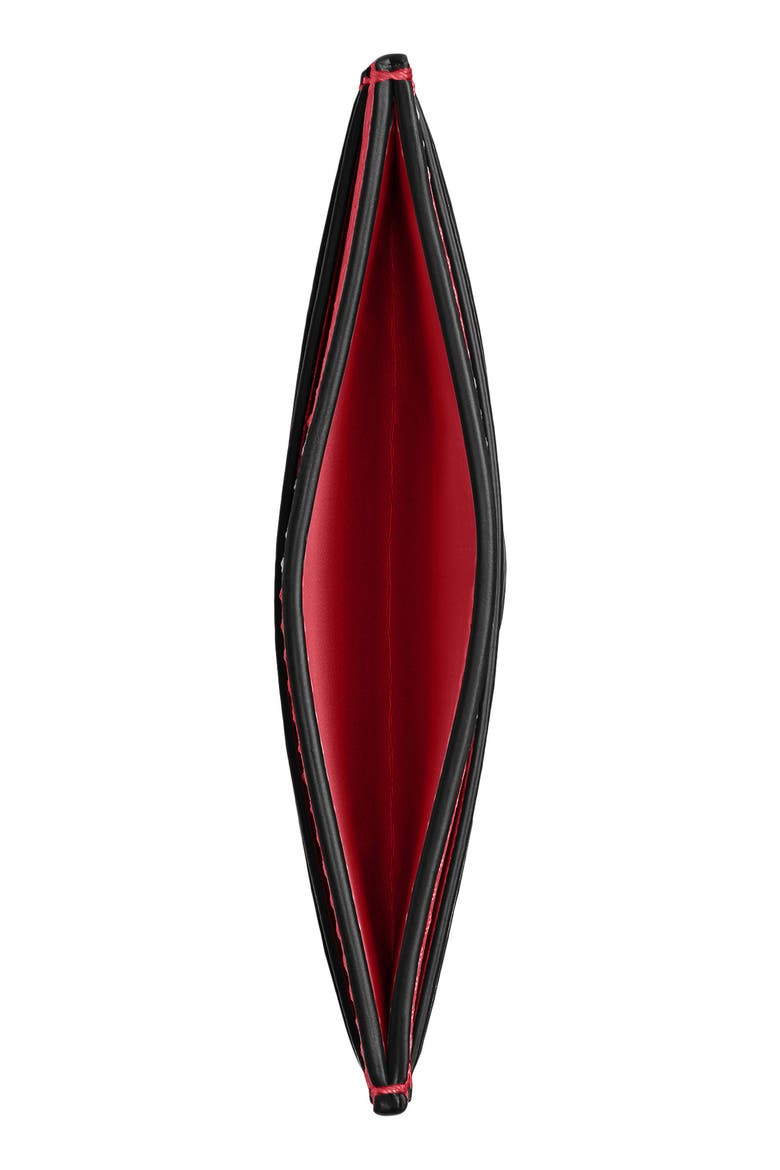 Essential Leather Card Case, Alternate, color, POPPY
