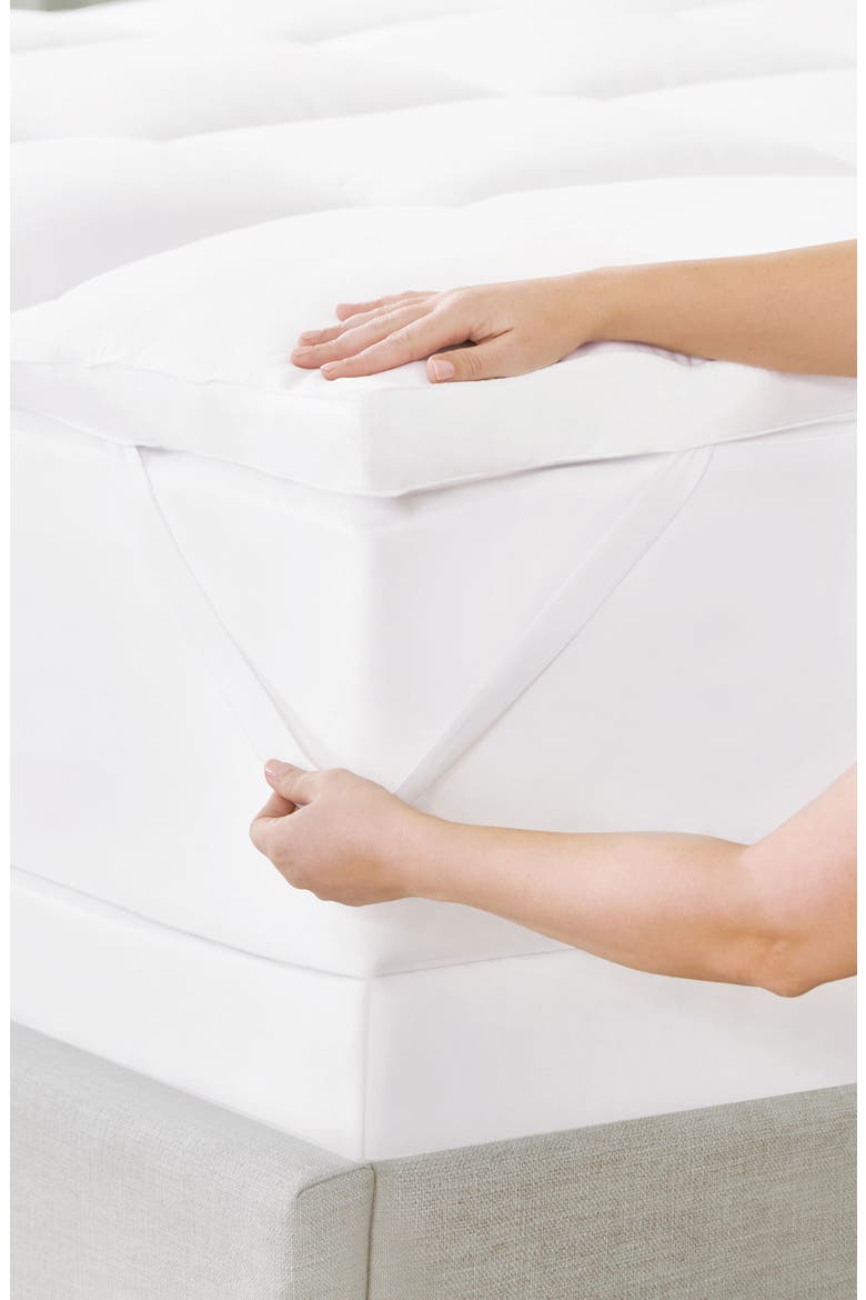 Ultra Plush Luxury Mattress Topper, Alternate, color, WHITE
