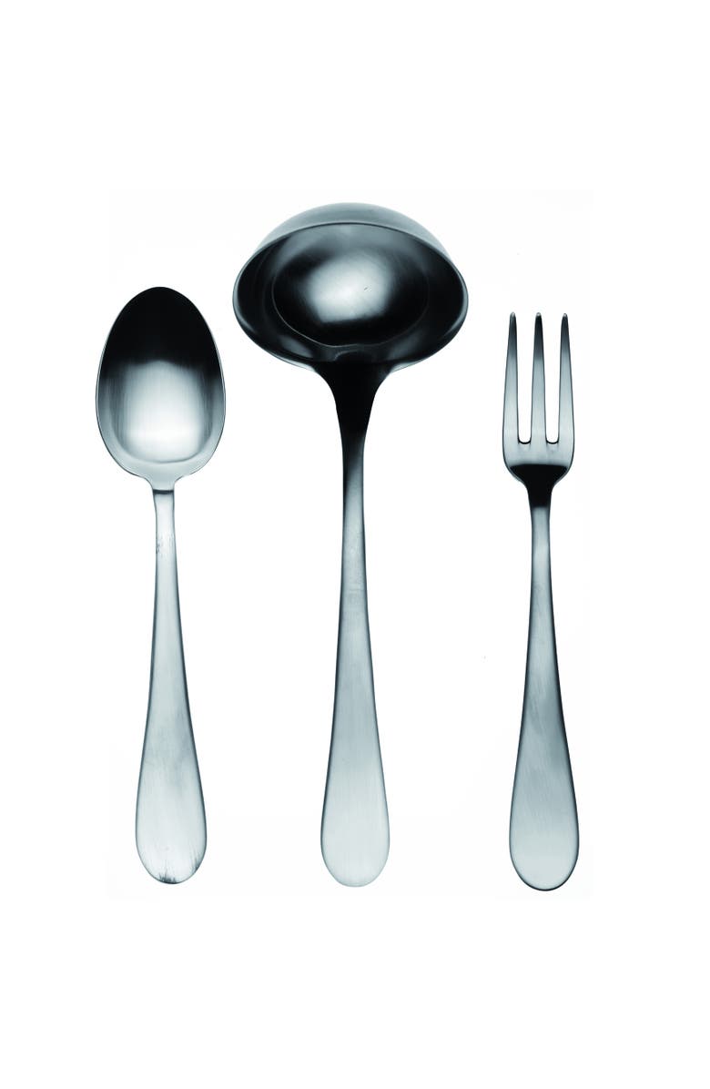 Mepra Natura Serving Set - 3 Pieces, Main, color, Ice Silver