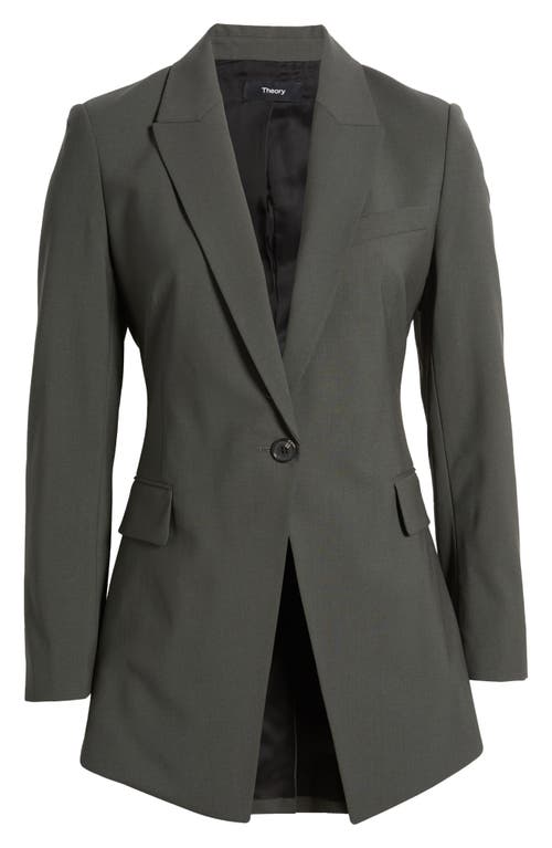 THEORY THEORY STRETCH WOOL CUTAWAY BLAZER