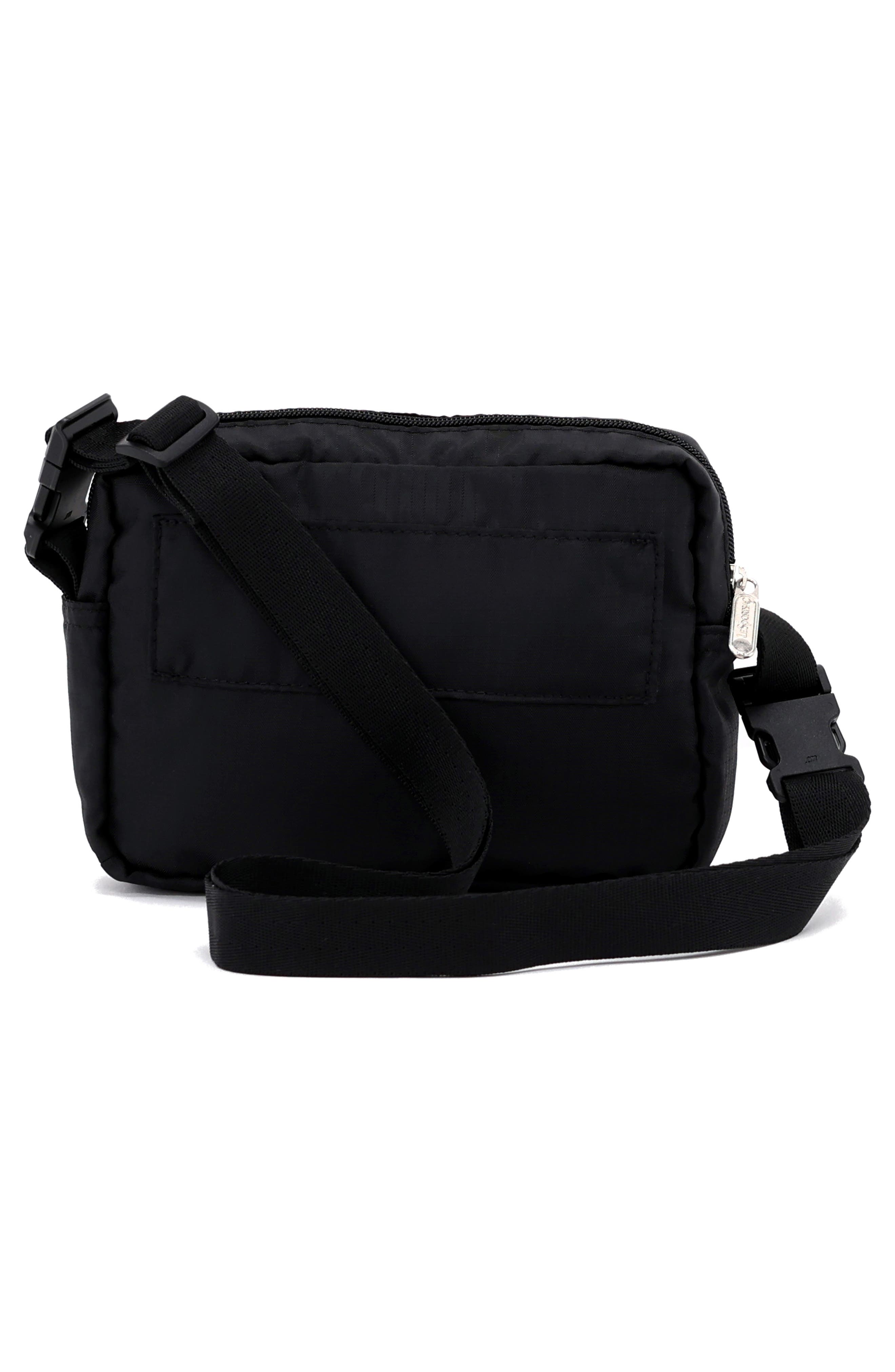 LeSportsac Candace Convertible Nylon Crossbody Strap, Alternate, color, Jet Black