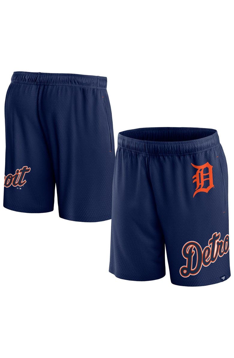 FANATICS Men's Fanatics Branded Navy Detroit Tigers Clincher Mesh Shorts, Main, color, Navy