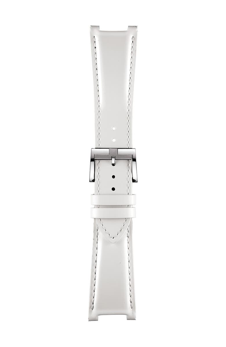 Tissot Women's T-2 Mother of Pearl Diamond Accented Leather Strap Watch- 0.16 ctw, 32mm, Alternate, color,