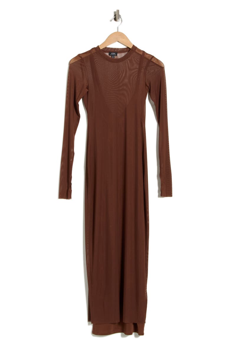 Ashland Midi Dress, Alternate, color, CAPPUCCINO