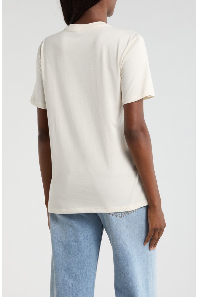 Evolution Simple Dome Relaxed Crop Cotton T-Shirt, Alternate, color, WHITE DUNE