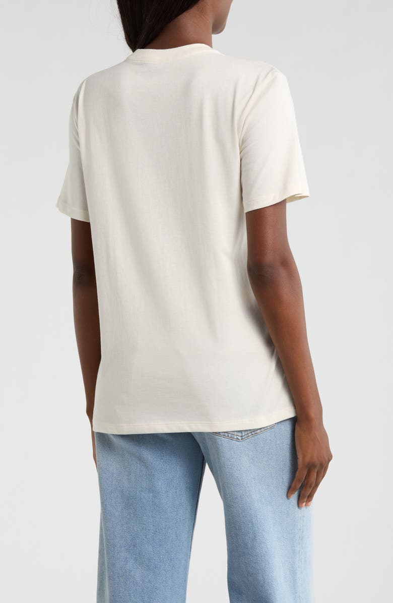 The North Face Evolution Simple Dome Relaxed Crop Cotton T-Shirt, Alternate, color, White Dune