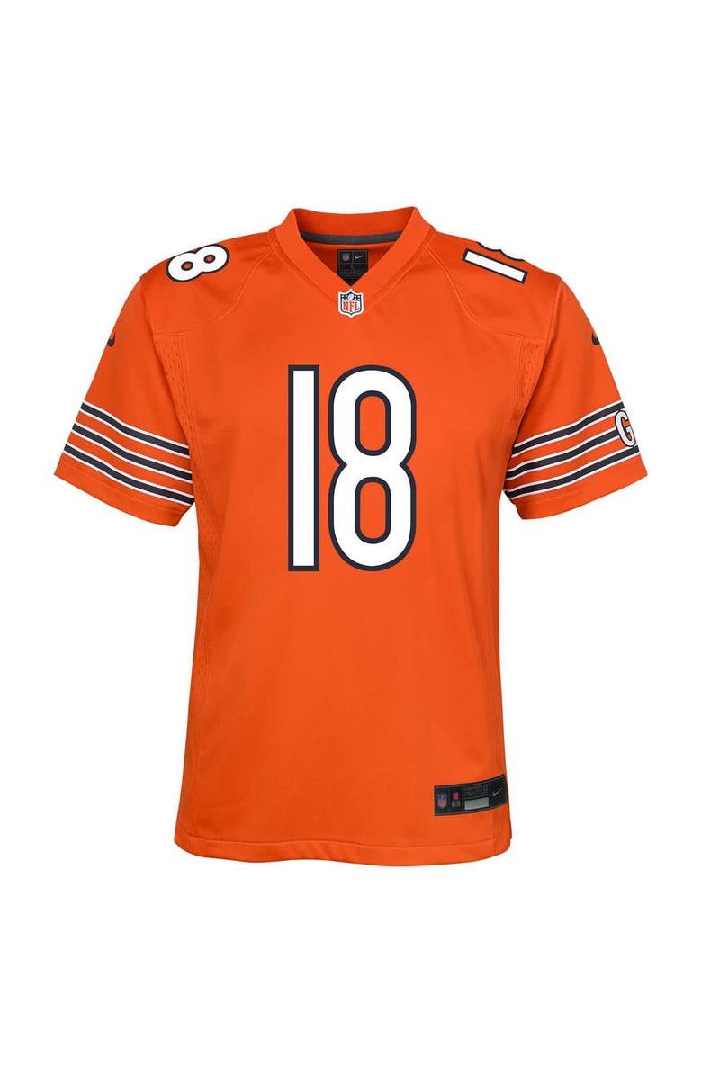 Nike Youth Nike Caleb Williams Orange Chicago Bears Game Jersey, Alternate, color, Orange