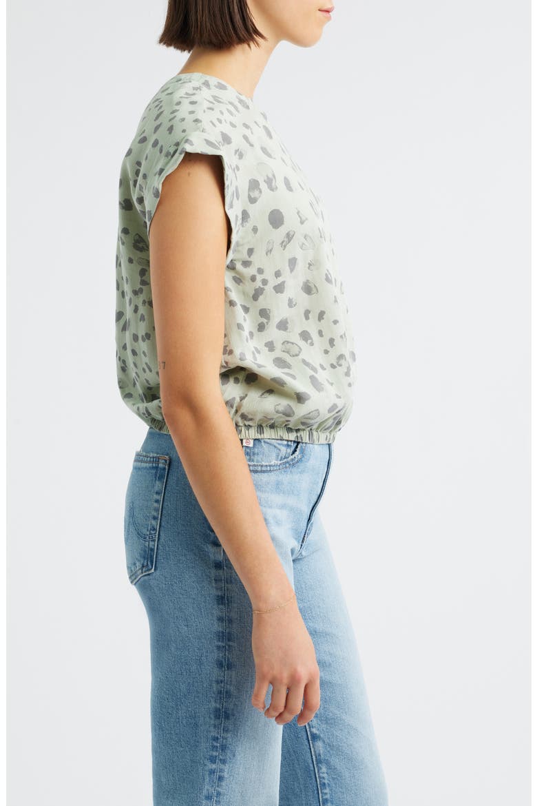 Button Back Short Sleeve Top, Alternate, color, DESERT SAGE
