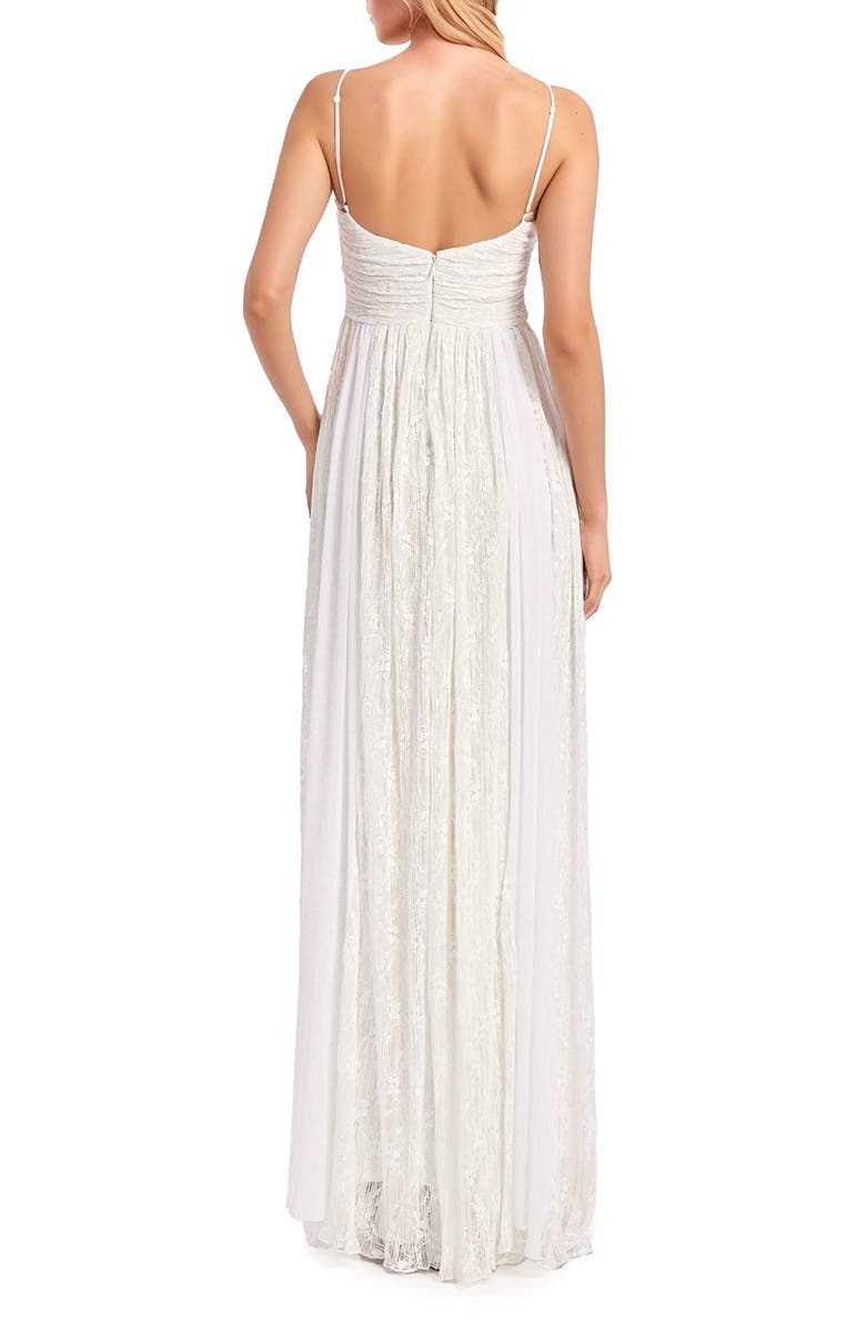 Jewel Badgley Mischka Shirred Gown, Alternate, color, 