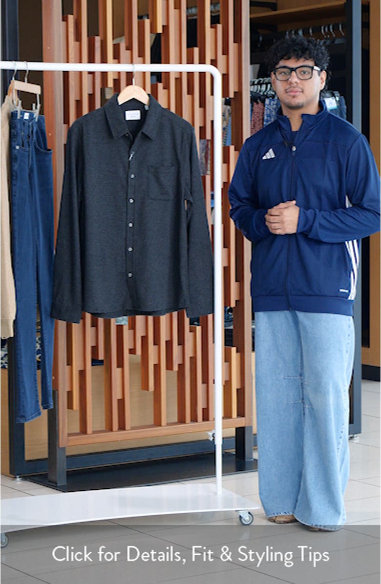 Generation Heather Knit Button-Up Shirt, sales video thumbnail