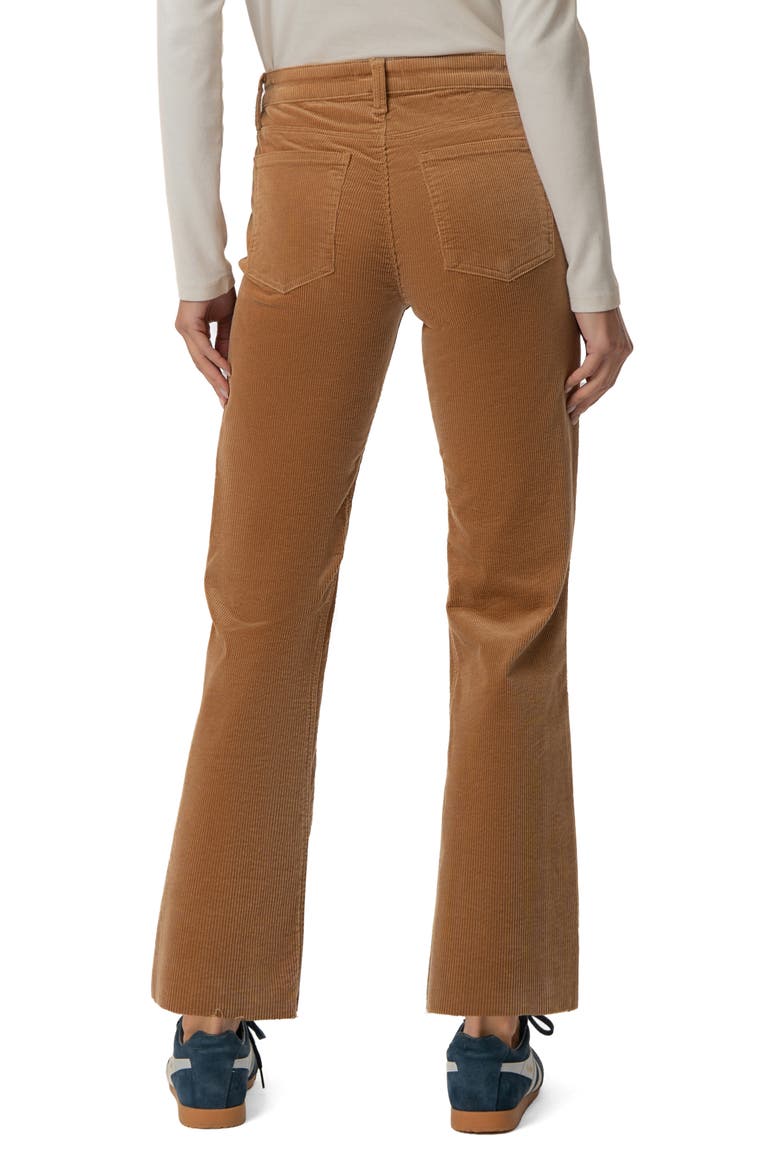 Kelsey Raw Hem Kick Flare Corduroy Jeans, Alternate, color, CAMEL