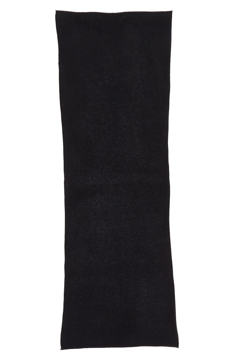 Nordstrom Cashmere Scarf, Alternate, color, Black Rock