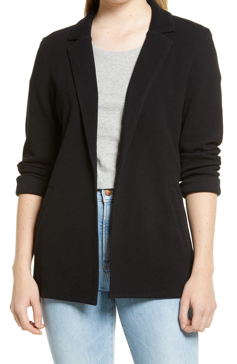 Caslon<sup>®</sup> Knit Blazer, Main, color,