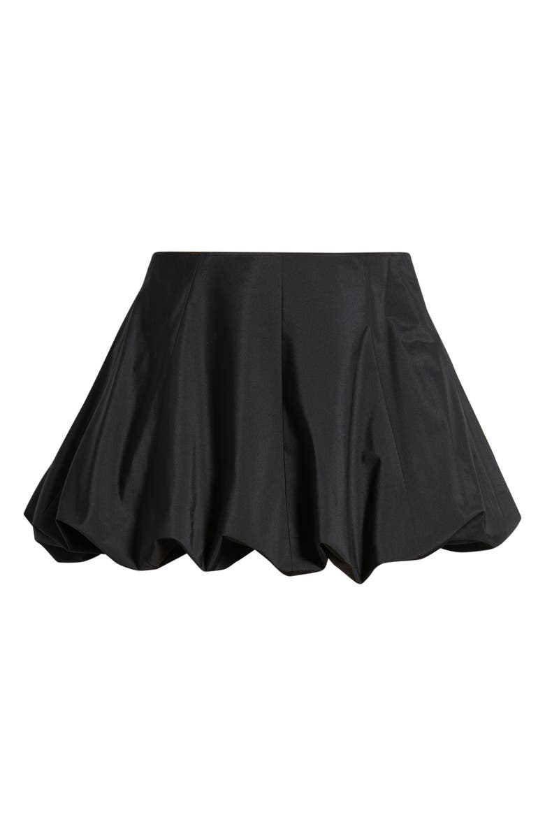 LoveShackFancy Georgeanne Bubble Miniskirt, Alternate, color, Black
