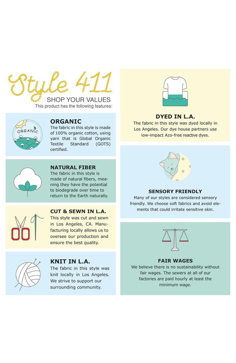 CITY THREADS Baby Unisex Super-Soft Organic 100% Cotton Long Sleeve Bodysuit, Alternate, color, Black