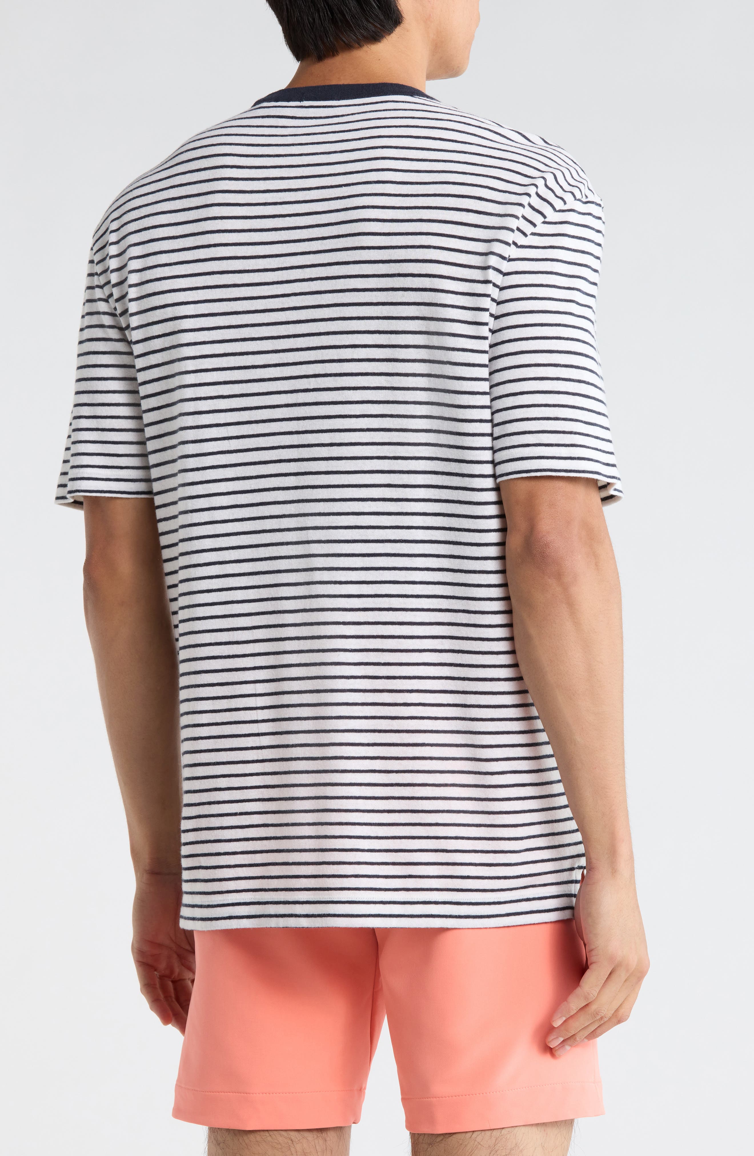 Taut Stripe Cotton & Linen T-Shirt - image 2
