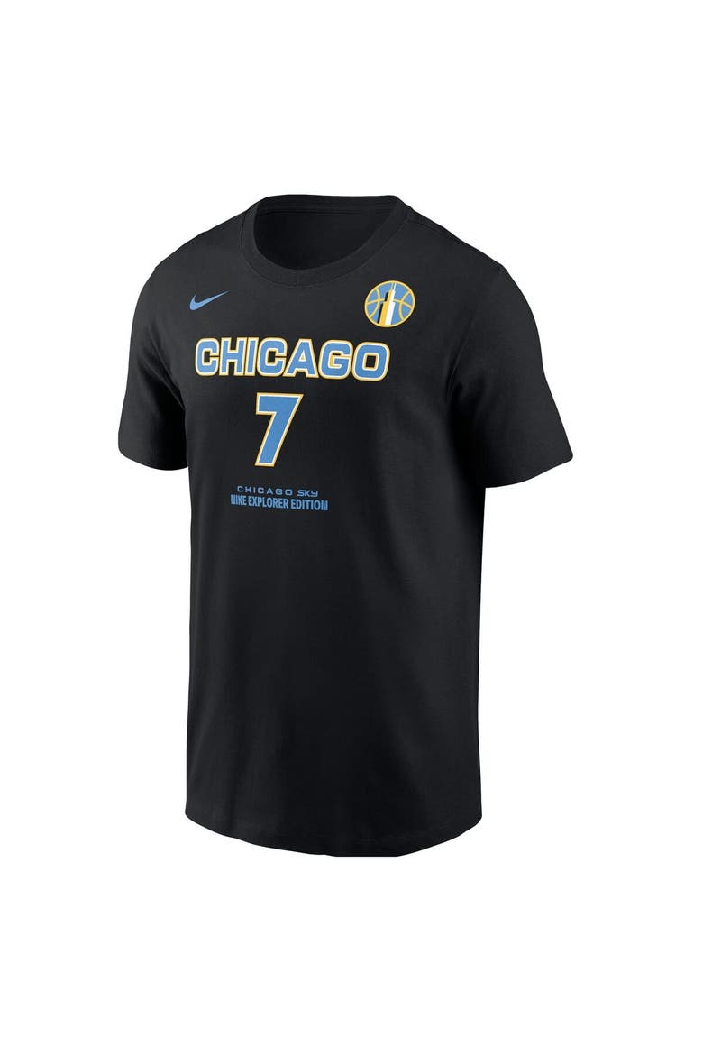 Men's Nike Ariel Atkins Black Chicago Sky Explorer Edition Name & Number T-Shirt, Alternate, color, Black