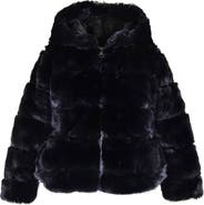 Widgeon Faux Fur Hooded Zip Front Cozy Jacket