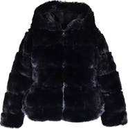 Widgeon Faux Fur Hooded Zip Front Cozy Jacket