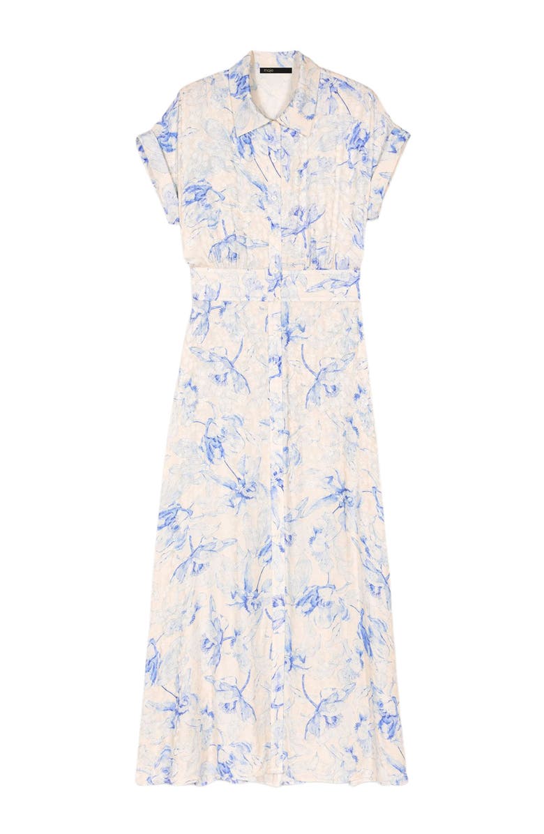 maje Patterned maxi dress, Main, color,