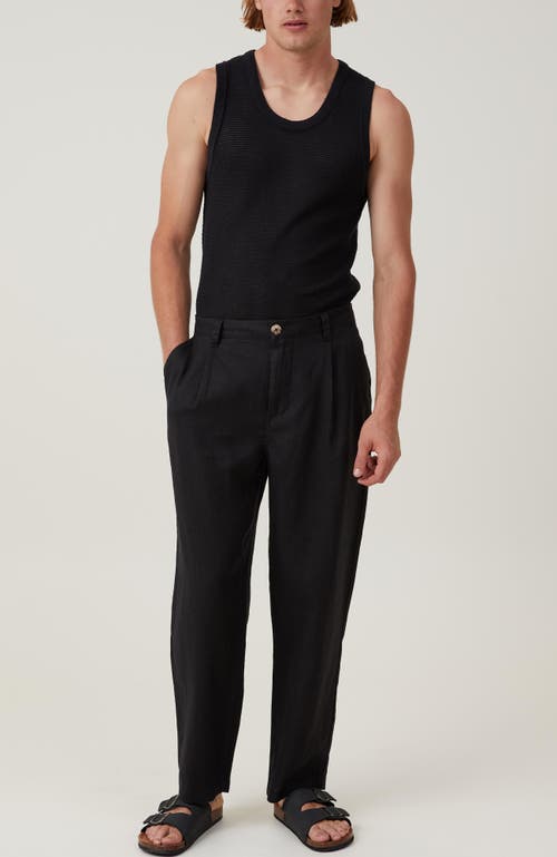 COTTON ON LINEN PLEAT PANT