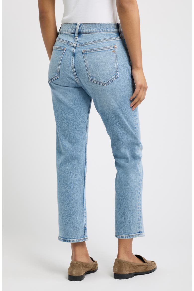Jules Mid Waist Slim Straight Leg Jeans, Alternate, color, RAEBROOK WASH