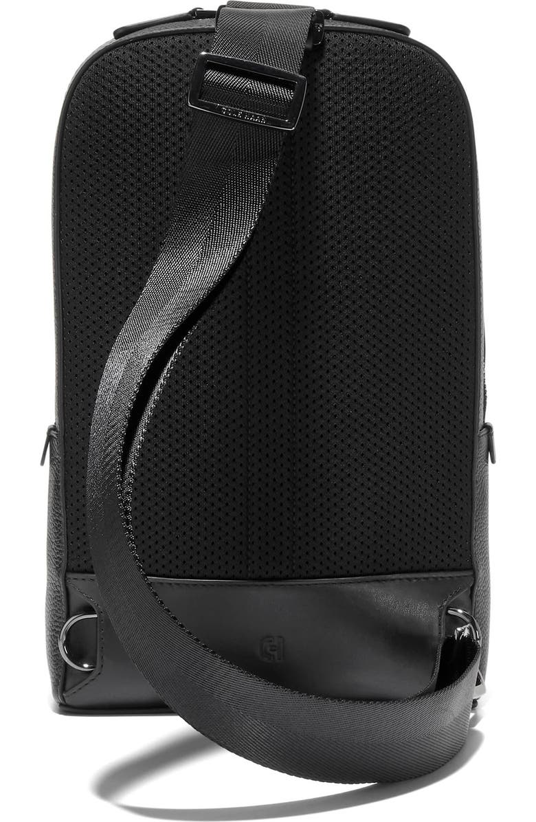 Cole Haan Damon Leather Sling, Alternate, color, Black
