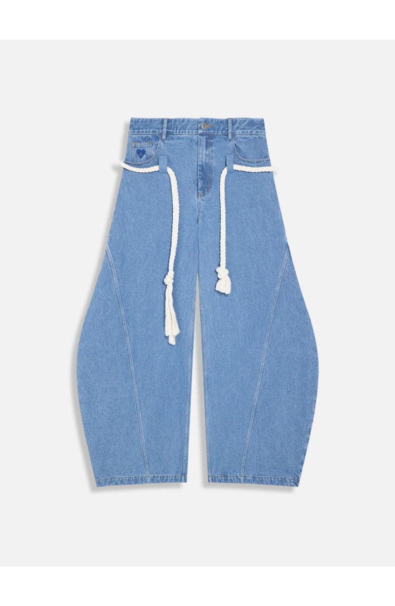 AELFRIC EDEN Super Baggy Barrel Jeans, Main, color, Light Blue